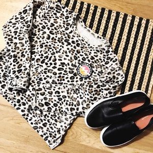 Kids Medium Billabong Leopard Print Top